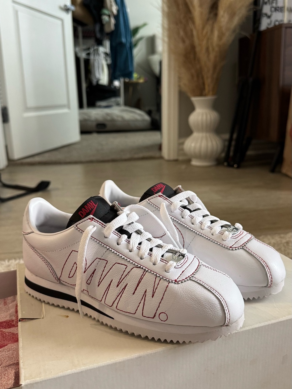 Nike: White Kendrick Lamar 'DAMN.' Sneakers - Kung Fu Kenny 1 Deadstock